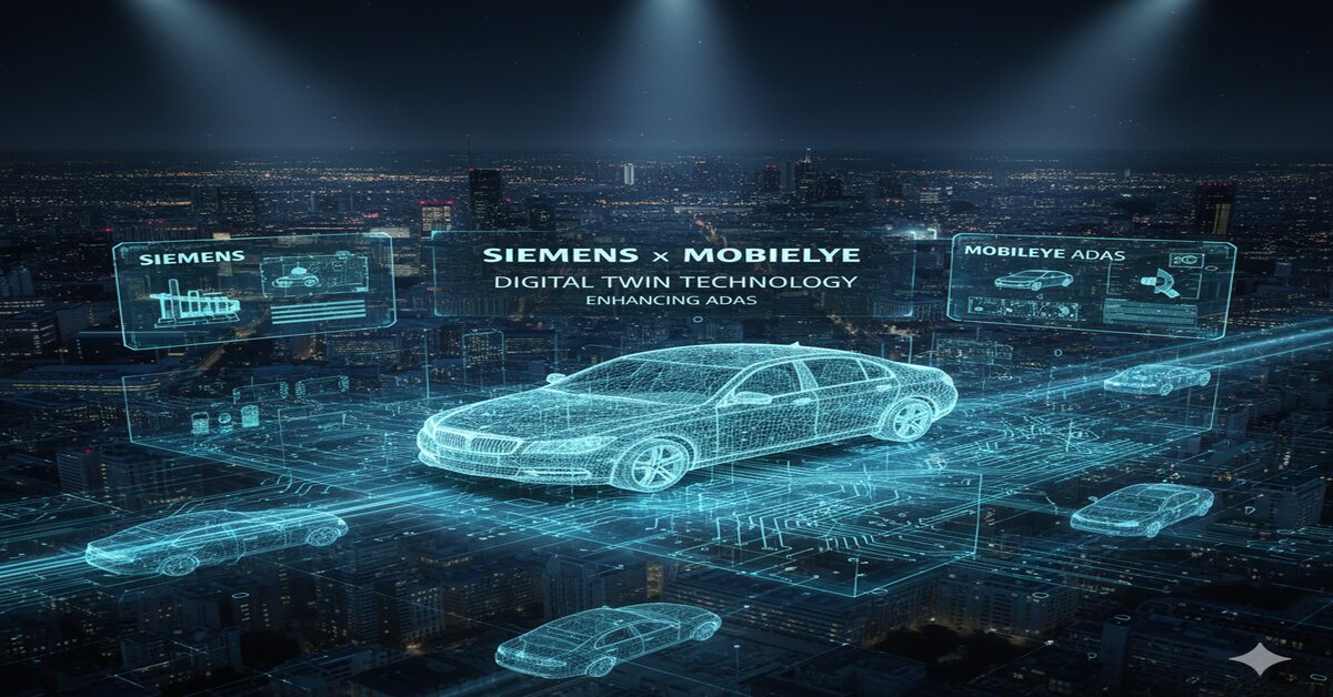 Siemens helps MobileDrive enhance ADAS with digital twin tech
