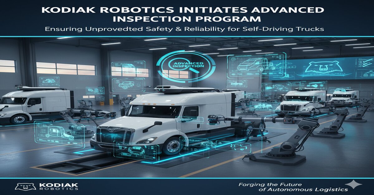 Kodiak Robotics Initiates Advanced Inspection Program for Self-Driving Trucks