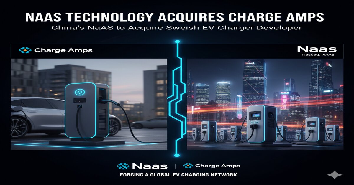 China's NaaS Technology Set to Acquire Swedish EV Charger Developer