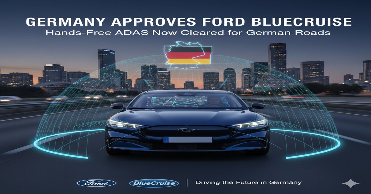 Germany Grants Approval for Ford's BlueCruise ADAS