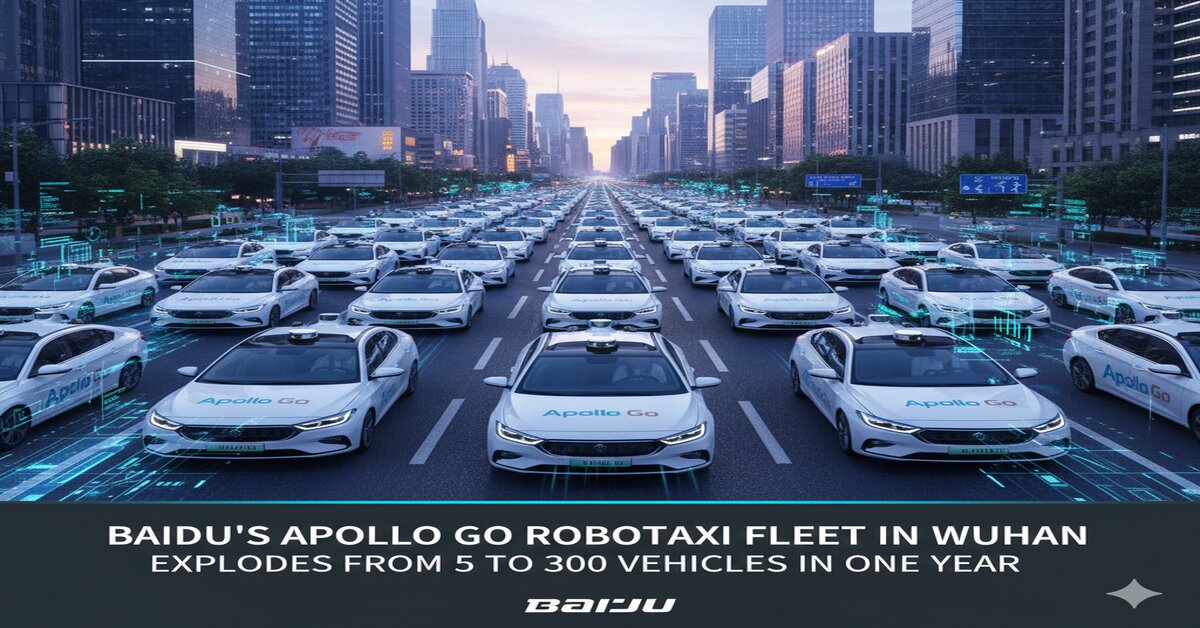 Baidu's Apollo Go Robotaxi Fleet in Wuhan Expands