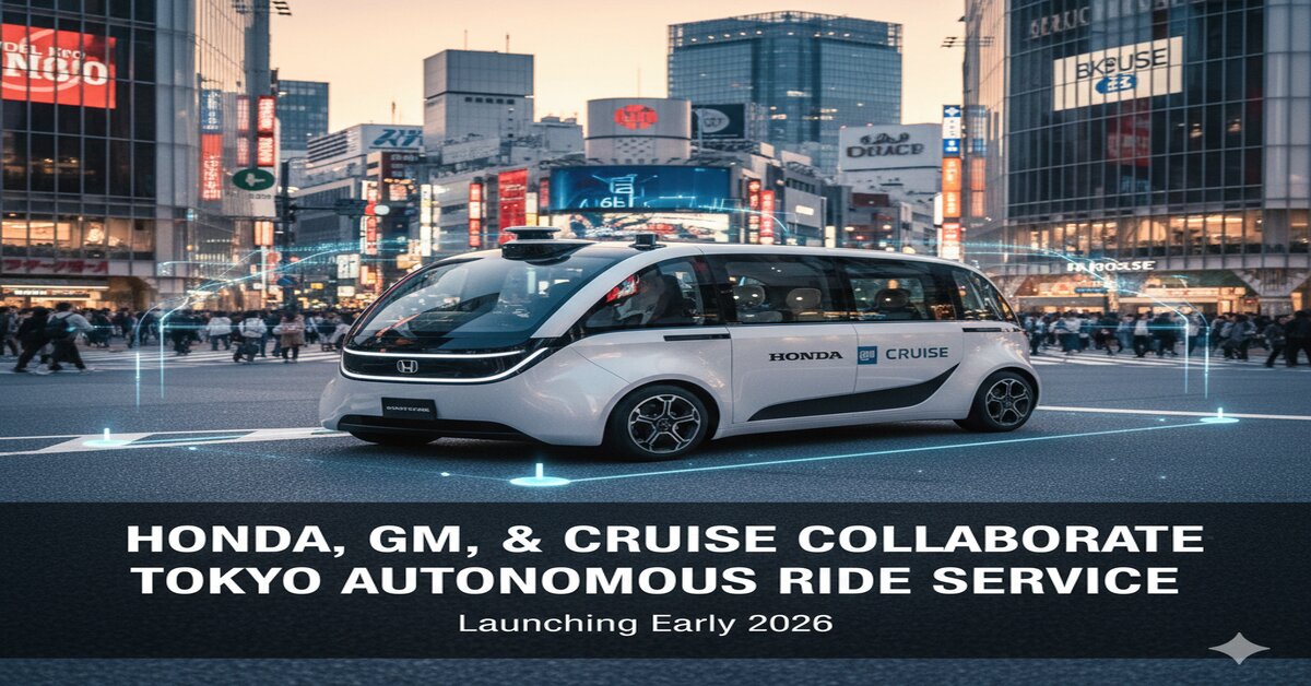Honda, GM, and Cruise Collaboration for Autonomous Ride Service