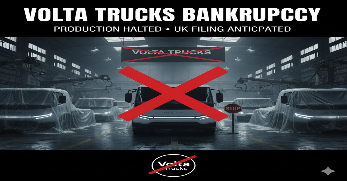 Volta Trucks Initiates Bankruptcy