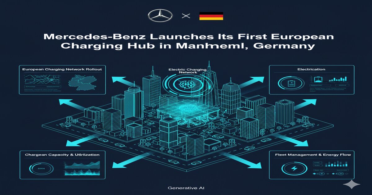 Mercedes-Benz Launches Its First European Charging Hub