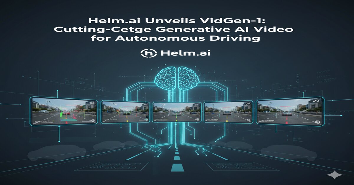 Helm.ai Unveils VidGen-1