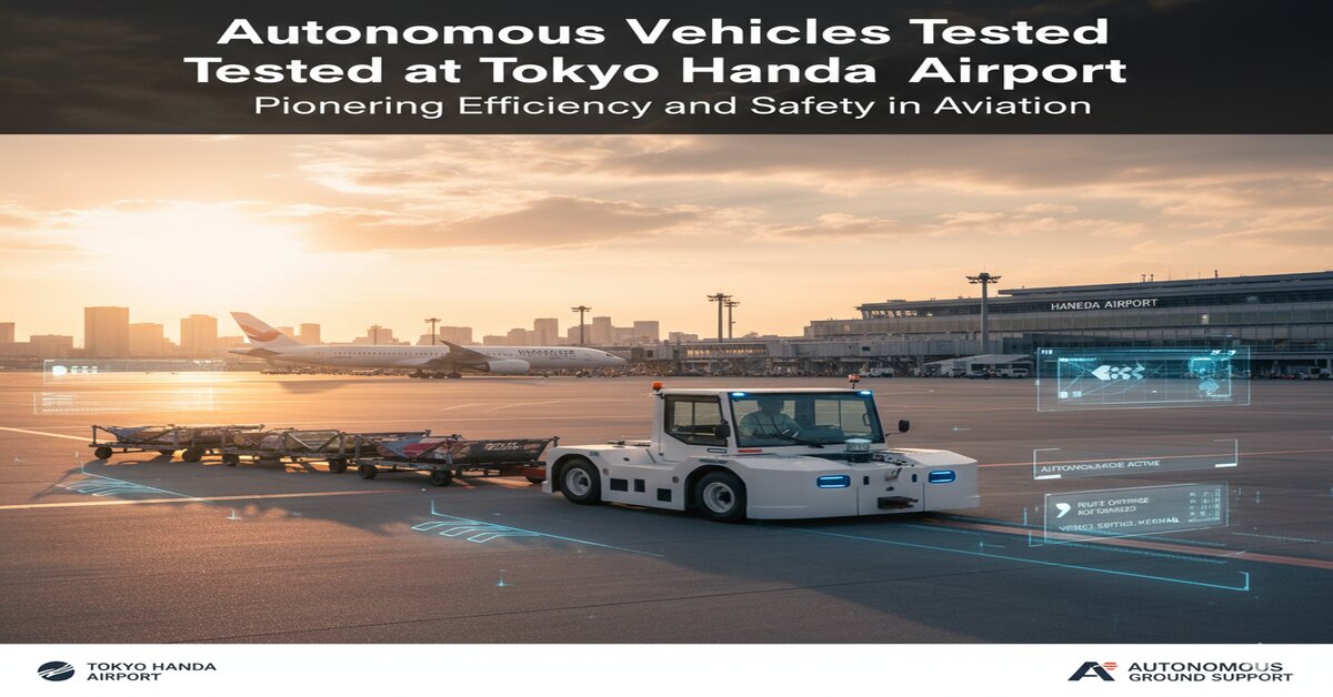 Tokyo Haneda Airport Trials Driverless Tow Vehicles
