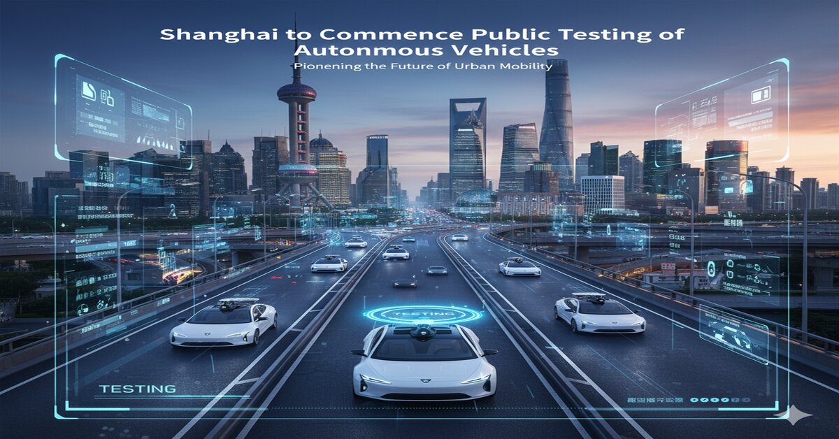Shanghai to Commence Public Testing of Autonomous Vehicles