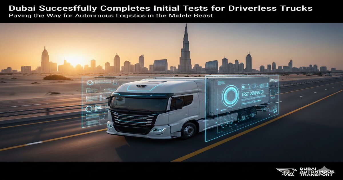 Driverless truck tested in Dubai South logistics district