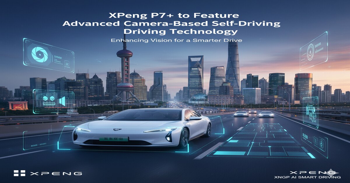 XPeng P7+ EV with camera-based self-driving tech