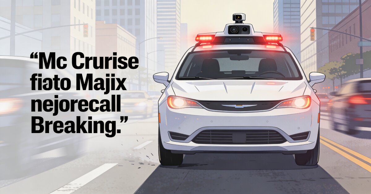 Cruise AV braking suddenly, causing rear-end collision