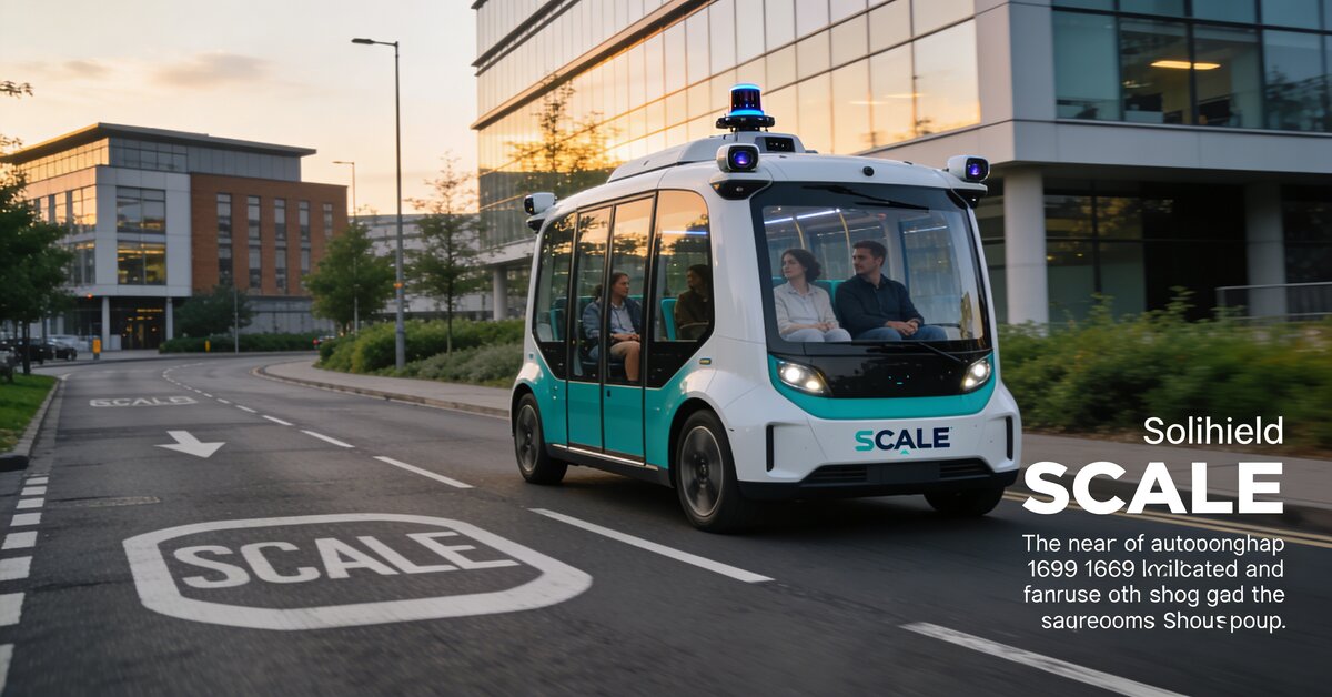 Self-driving shuttle in Solihull on new transport route