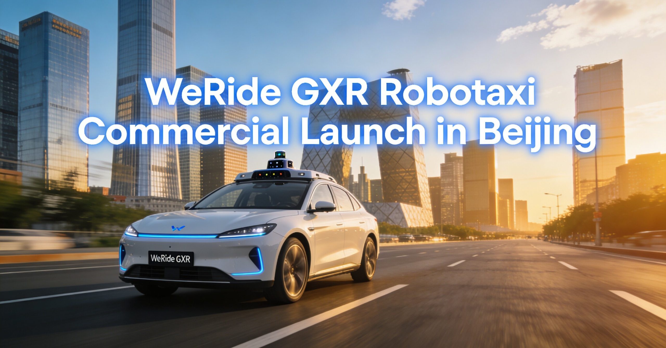 WeRide GXR Robotaxi in Beijing