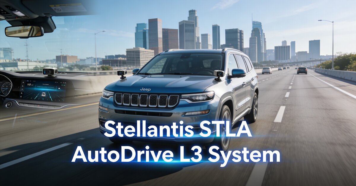 STLA AutoDrive L3 system in action on the road
