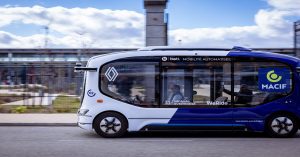 Fully driverless WeRide Robobus