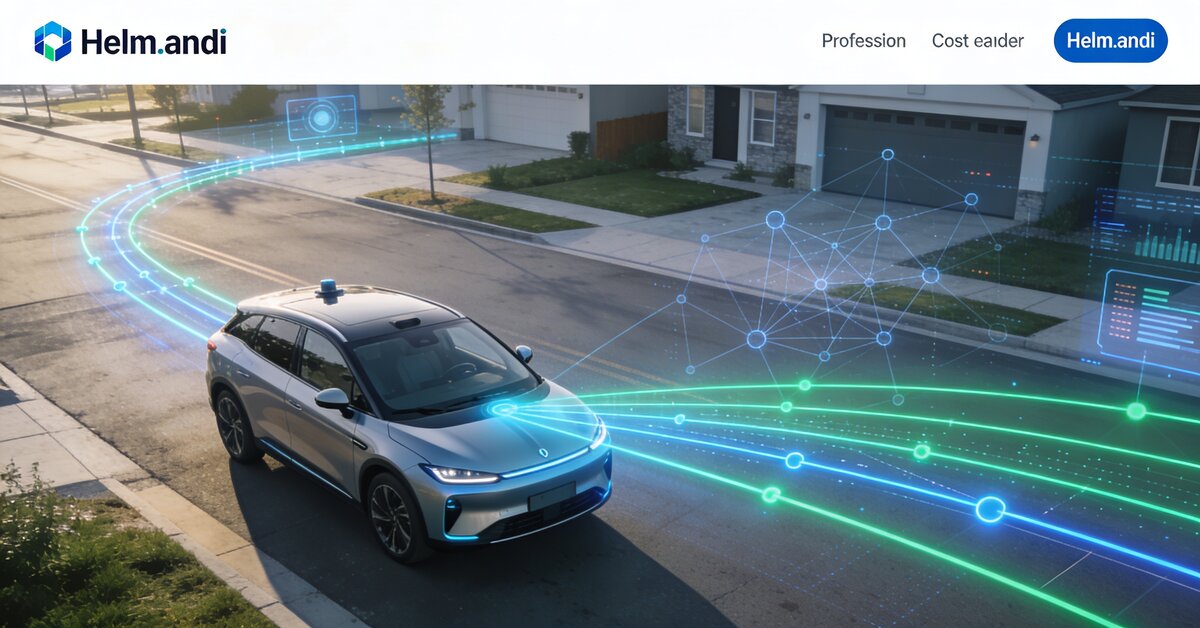 Helm.ai Driver path prediction demo