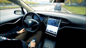 Autonomous vehicle in motion