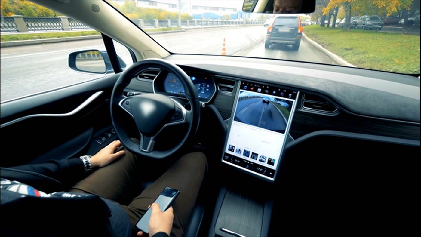Autonomous vehicle in motion