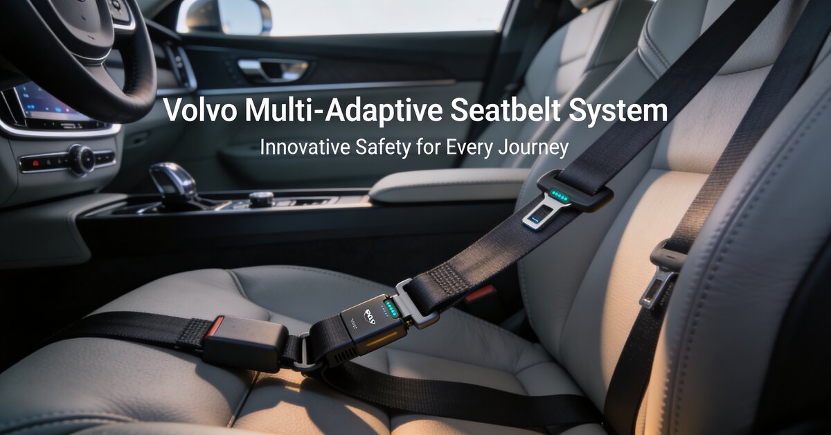 Volvo adaptive safety belt system