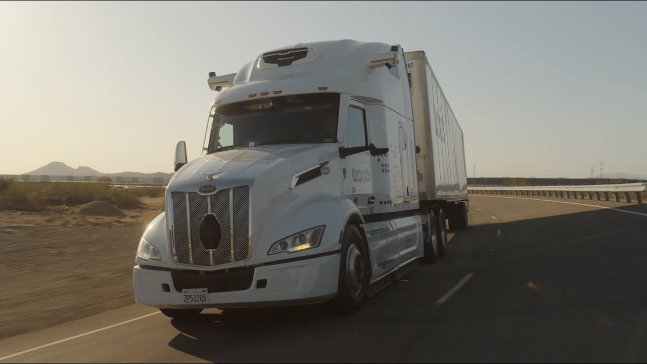 Autonomous truck in mixed reality test