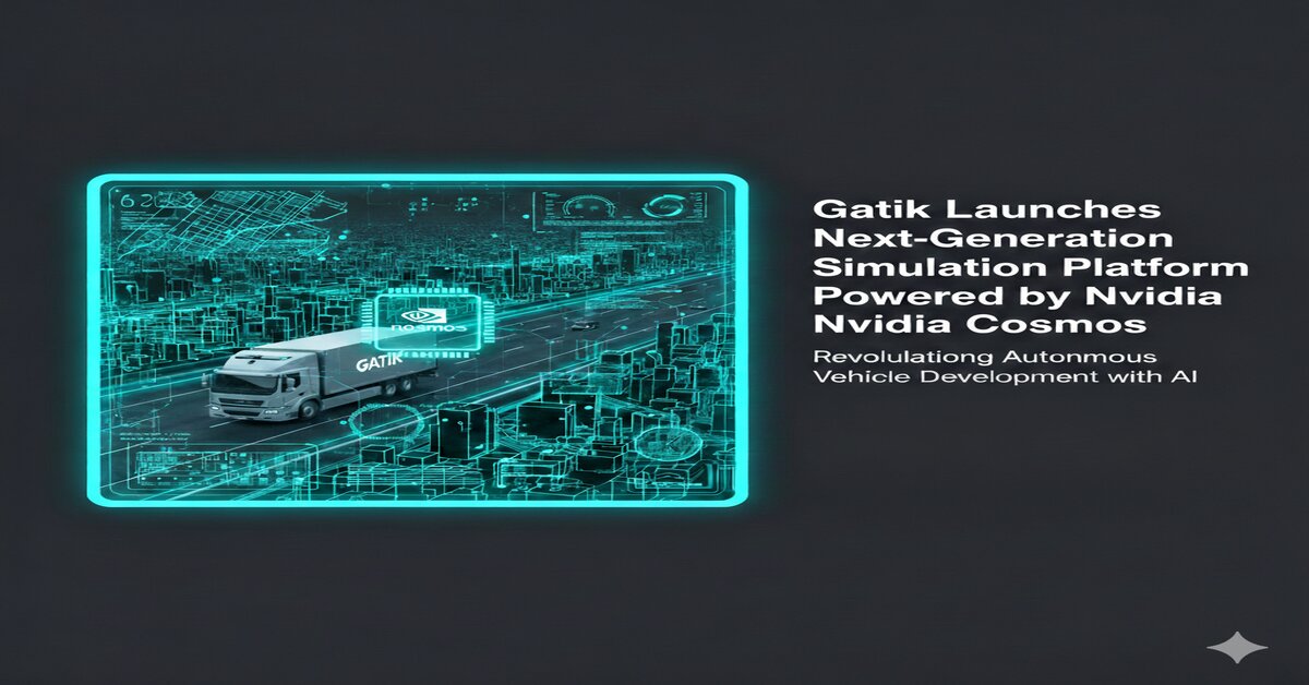 Gatik Arena AV simulation with Nvidia Cosmos