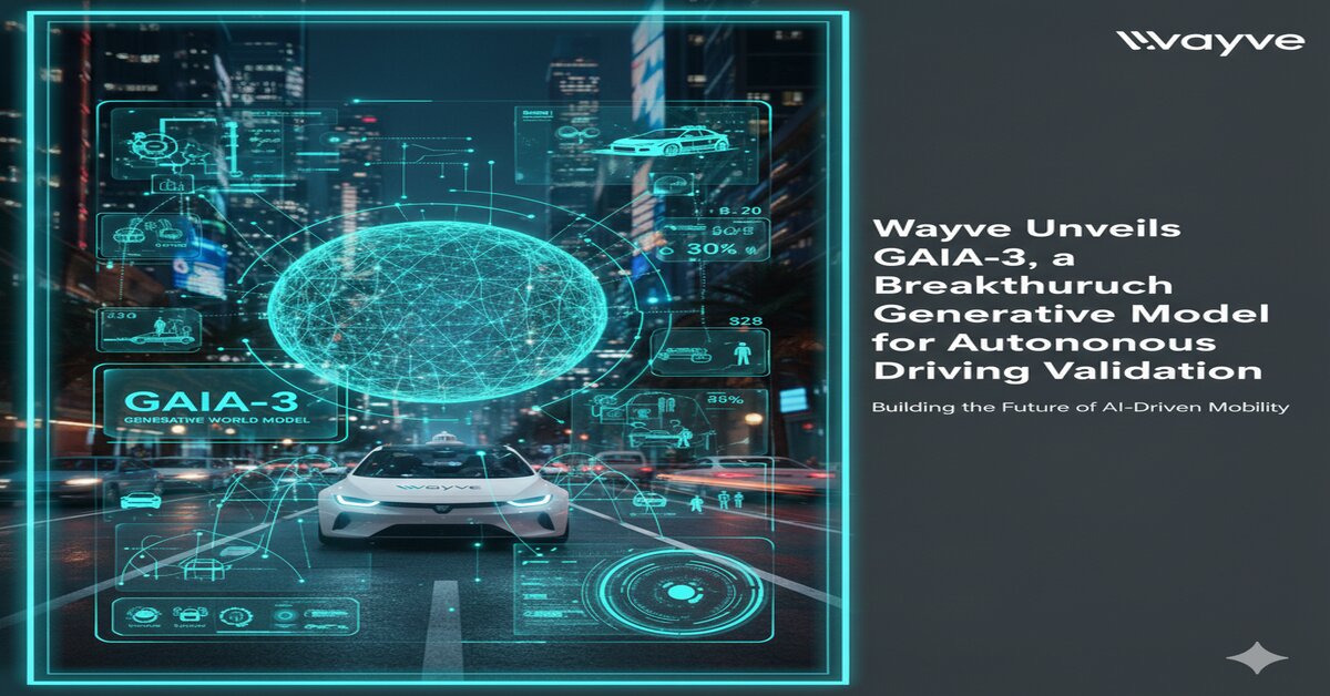Wayve Unveils GAIA-3